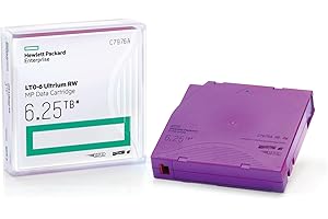 Hewlett-Packard Enterprise Hp C7976A LTO 6 Ultrium (2.5/6.25 TB) MP RW Data Cartridge
