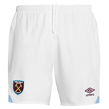 Official Umbro West Ham United, Heim-Trikot Shorts 2018 2019 Männer Weiße Fußball
