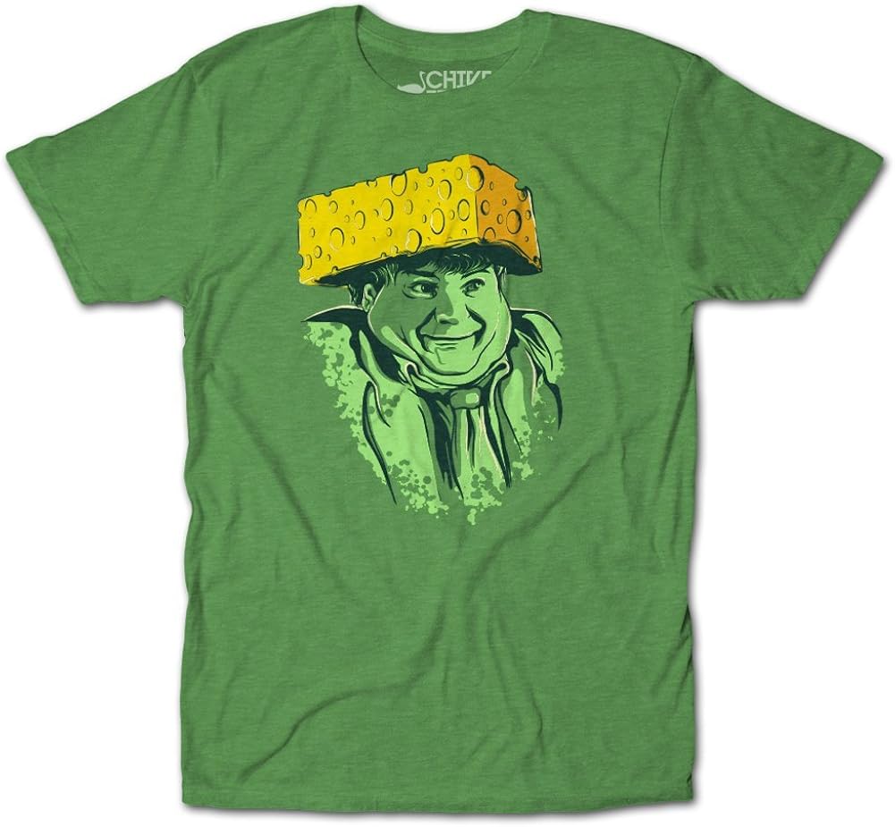 CHIVE TEES Mens Chris Farley Cheesehead TShirt XXLarge