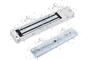 YUANWIN Electromagnetic Lock Waterproof 600LBS 280KG Holding Force Electric Magnetic Door Lock 12V Fail Safe NC Mode for Access Control System