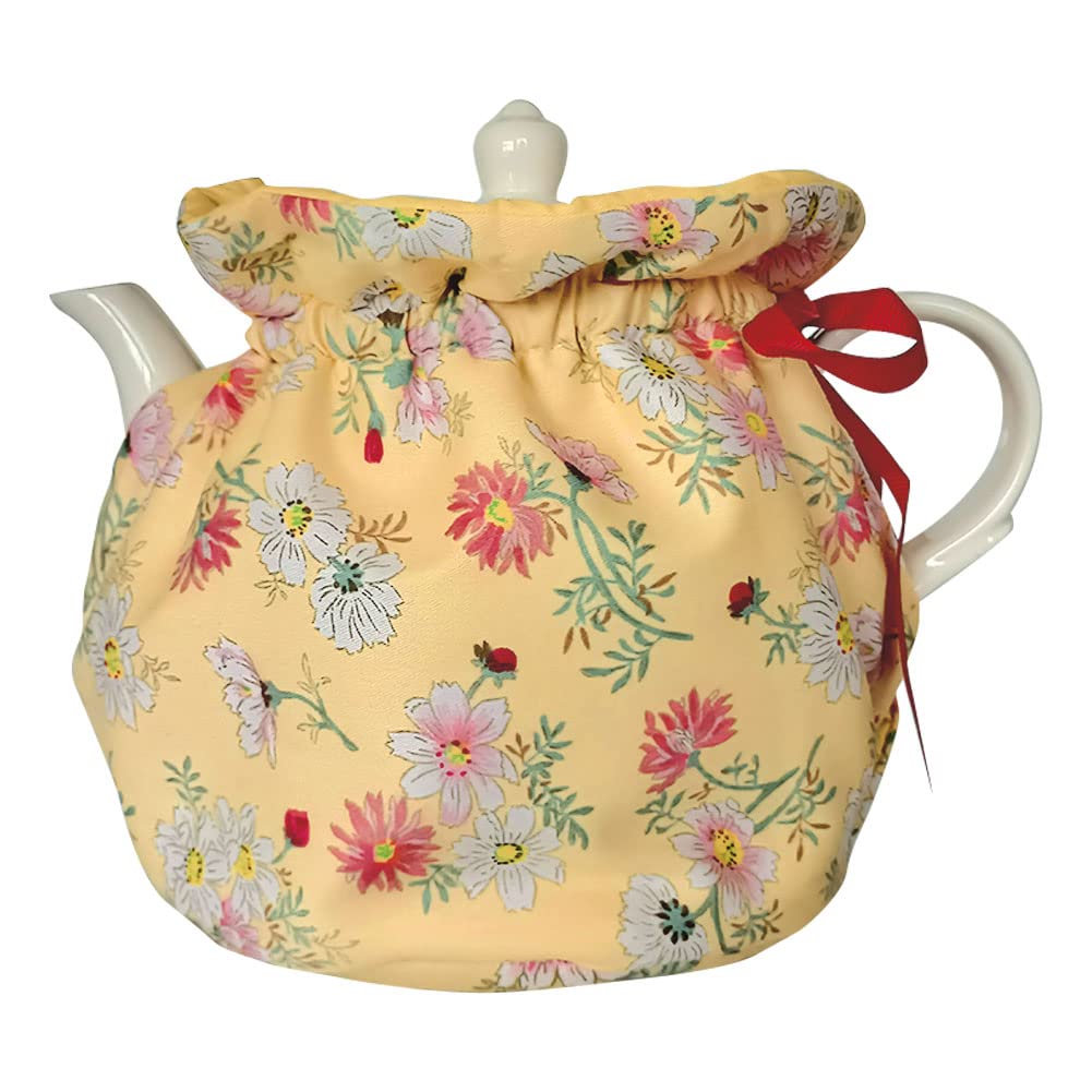 Tea Cosy, Cotton Vintage Floral Teapot Dust Cover Tea Cozies, Kitchen Home Decorative Tea Pots Cozy with Insulation Pad for Housewife, Friend, Mom (Color #7)