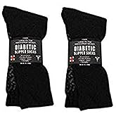 Personal Touch Diabetic Socks Non Skid Hospital Loose Fitting Slipper Socks With Gripper Bottoms 6 Pack Savings Gripper socks