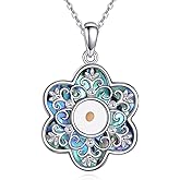 HUKKUN Mustard Seed Necklace Sterling Silver Mountain/Daisy Faith Necklace Christian Jewelry Gift for Women