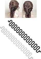 Rowwait 2Pcs French Hair Braiding Tool DIY Hair Styling Clip Fishbone Black view 5