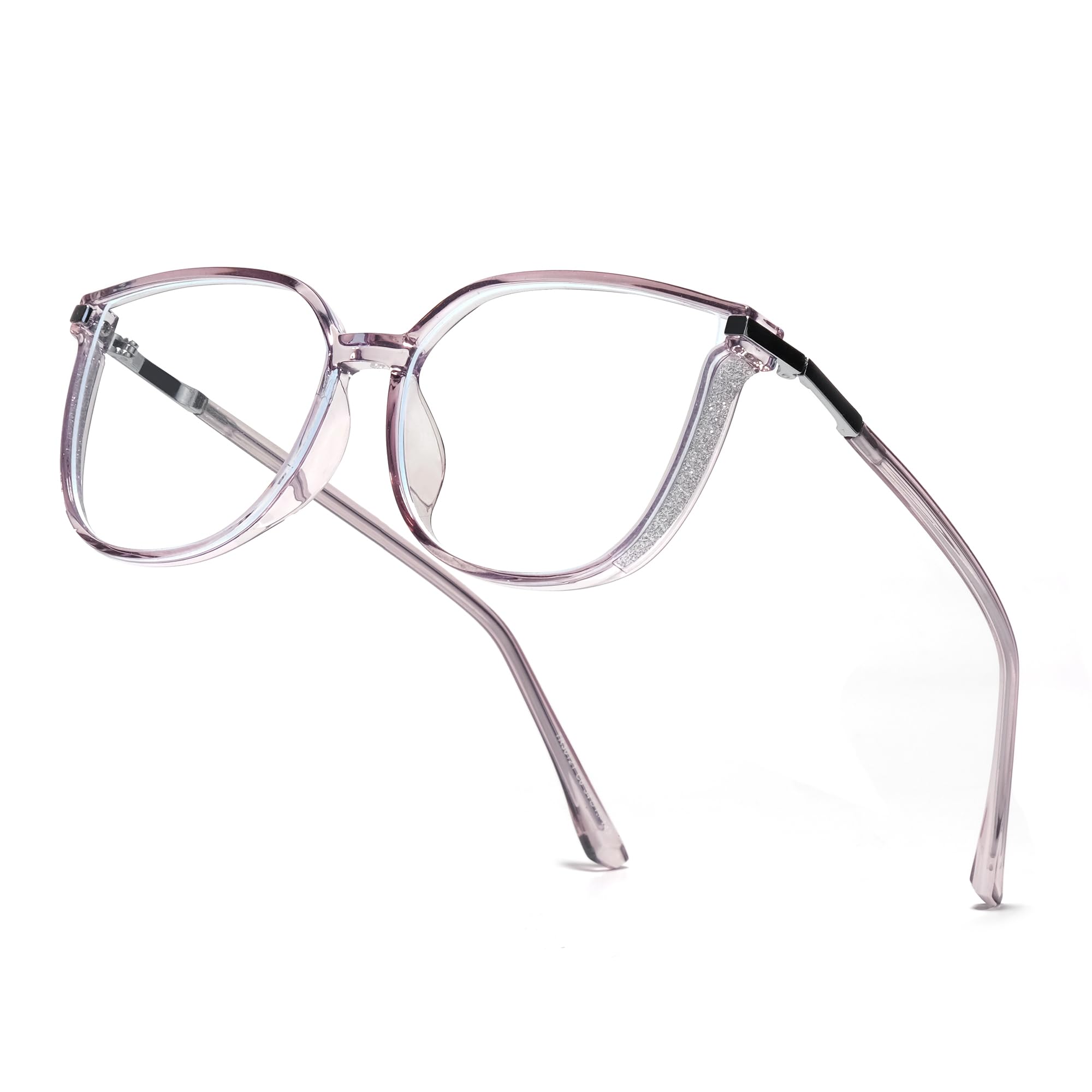 Photo 1 of ZanyLen Vintage Blue Light Glasses for Women, Lightweight TR90 Computer Eyeglasses, Filter Blue Ray/Anti-reflective /UV400 Protection/Reduce Eyestrain/Minimize Headache, Shiny Purple Cat-Eye Eyewear