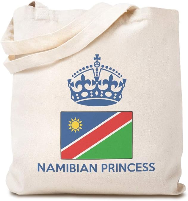 Custom Canvas Tote Shopping Bag Namibian Princess Crown