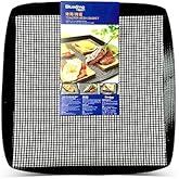 Bluedrop Toaster Baskets Non Stick PTFE Grill Mesh Trays Crisper Bakery Baskets Food Grade Woven Glass Baking Mesh Trays For Speed Oven27X27CM