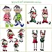 WEWILL Adorable Christmas Elves Set of 2 Boy and Girl Christmas Door Hanging Ornaments Home Decor Plush Characters 16-Inch