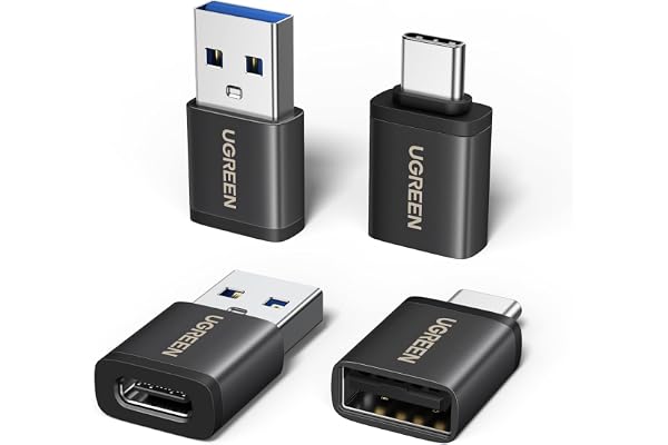 UGREEN USB to USB C Adapter & USB C to USB Adapter Combo 4-Pack 10Gbps | Data transfer & Fast charging for MacBook Pro, iPad