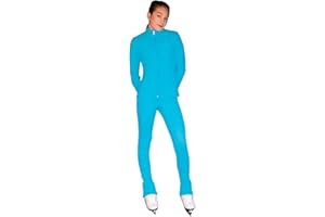 ChloeNoel JT811 Solid Fleece Fitted Elite Figure Skating Jacket w/Thumb Holes