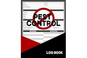 Pest Control Log Book: Cute Record book Gift for Any Pesticide Applicator to Keep Track of Insect Control Jobs