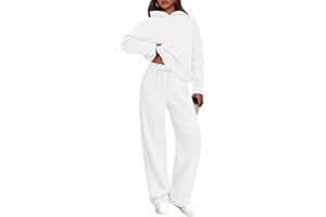 PRETTYGARDEN Women's 2 Piece Outfits Fall Sweatsuits Oversized Hoodies Wide Leg Sweatpants Tracksuits Lounge Matching Sets