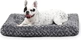 KSIIA Small Dog Bed 60x45x7 cm Calming Plush with Non Skid Bottom