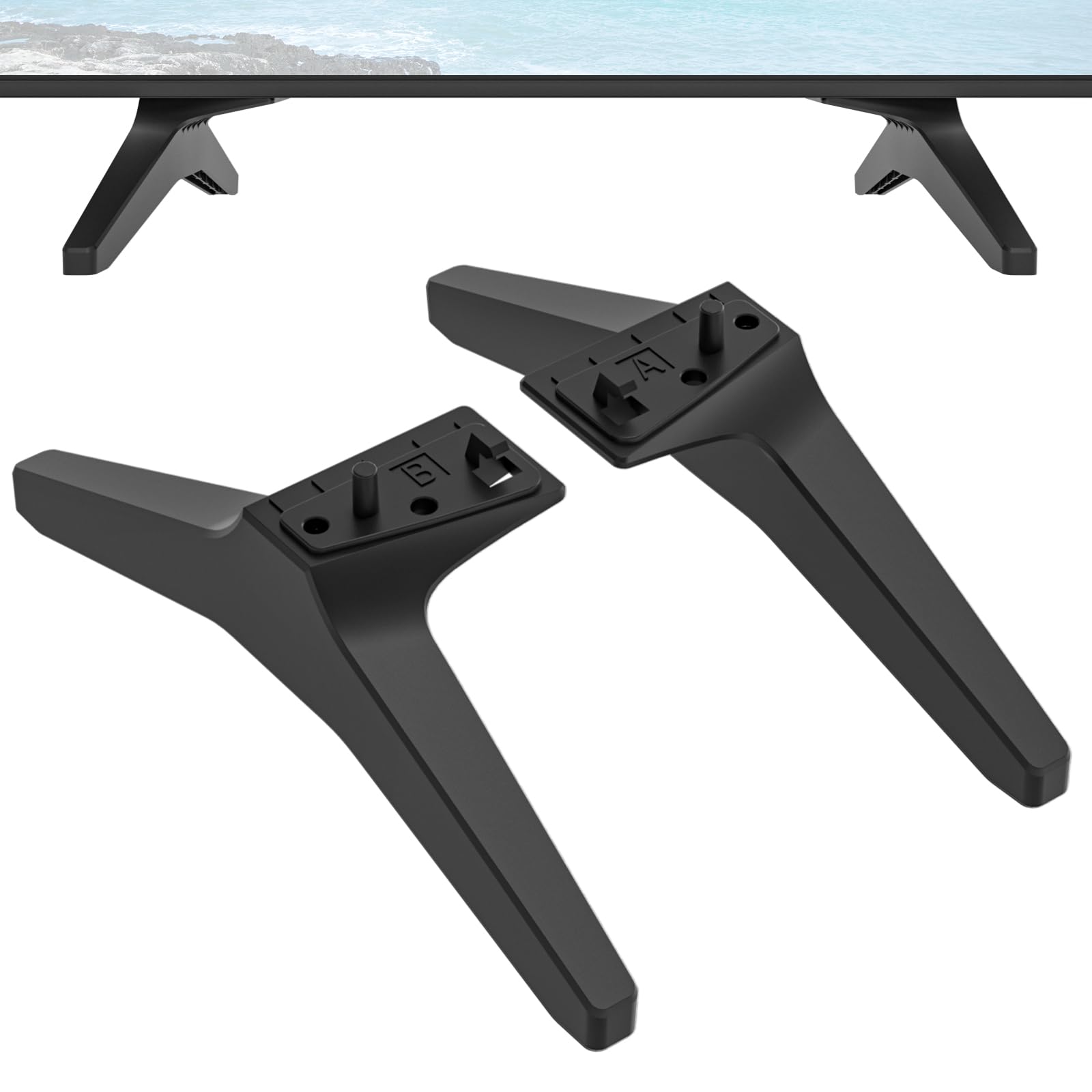 Dinghosen Stand for LG TV Legs Replacement for LG 49 50 55 Inch LJ UJ UK UM UN Series TV Base, 55UJ6300 55UJ6320 55UJ630T 55UJ635T 55UJ6540 55UK6500 55UM6900 55UM7300 55UN6900 55UN7300 with Screws