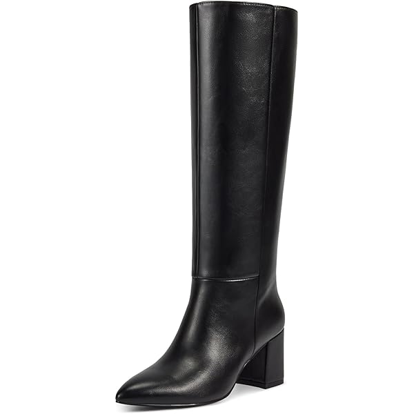 Amazon.com | Modatope Knee High Boots Women 2025 Black Chunky Heel