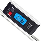 Inclinometer, RISEPRO&reg; Digital Protractor Angle Finder Level Inclinometer Magnetic V-Groove 0~360 degree with Backlight 82413B