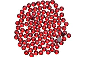 MASSIVE BEADS 1000 Pieces Hot Fix Glass Flatback Rhinestones HotFix Round Crystal Gems (Light Siam, SS20)