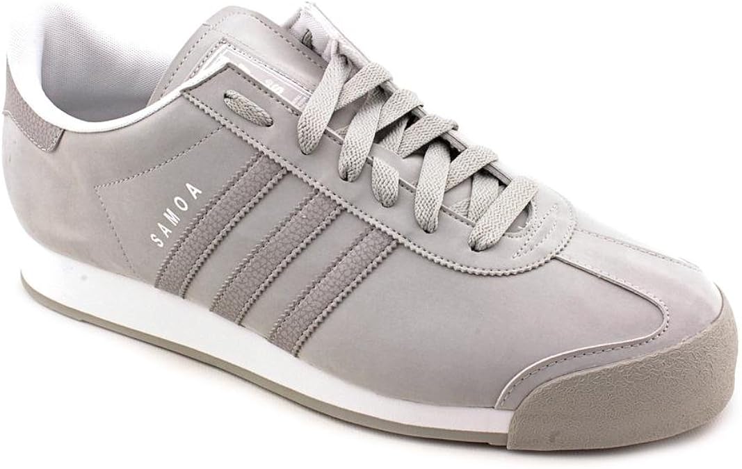 adidas Samoa Mens Gray Leather Sneakers Shoes Size New/Display UK 12.5: Amazon.co.uk: Shoes & Bags