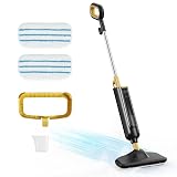 NEWBULIG Steam Mop for Hardwood/Tile/Carpet, Lightweight Steamer Cleaner for Floor Cleaning, 16.4 FT Cord and 2 Washable Pads