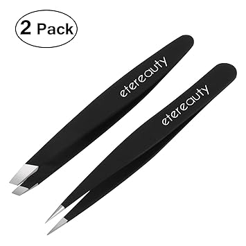 Amazon Com Tweezers For Ingrown Hair Etereauty Precision Slant