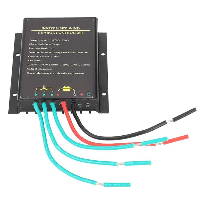 Wind Charge Controller, 12V/24V IP67 Waterproof Wind Turbor Controller
