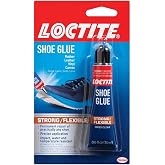 Loctite Shoe Glue, Strong and Flexible, Clear, 0.6 fl oz Tube, 1 Pack | Strong &amp; Flexible Water-Resistant Shoe Glue For Fabric, Leather &amp; Rubber. Dries Clear With High Impact &amp; Vibration Resistance