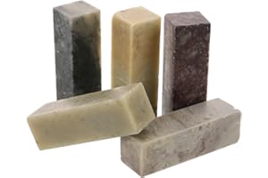 UTHCLO 5pcs Chinese Seal Stone Small Stone Carving Material for Calligraphy and Decorative Crafts Seal Engr