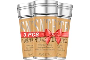 SAMNYTE Hair Wax Stick, 3PCS-Wax Stick For Hair Slick Stick, Hair Wax Stick for Flyaways Wax Hair Stick Edge Frizz No-white Chips & No-Residue & No-Greasy & Easy to Absorb 2.7 Oz