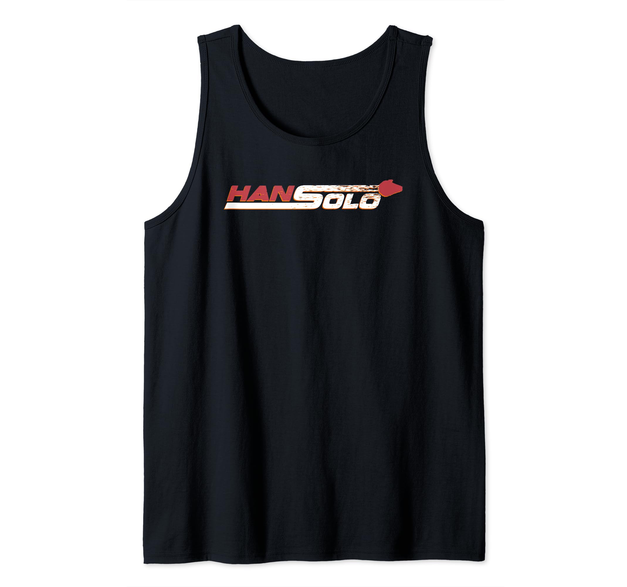 Star Wars Han Solo Movie Falcon Zoom Text Tank Top