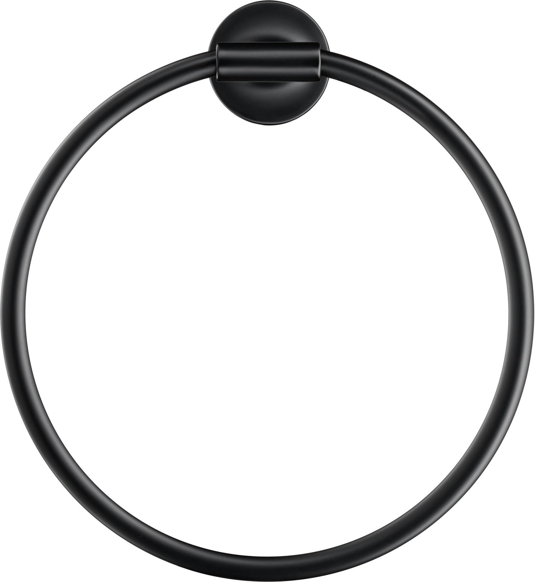 Duravit 9947 Starck T Towel Ring, matt Black, One Size
