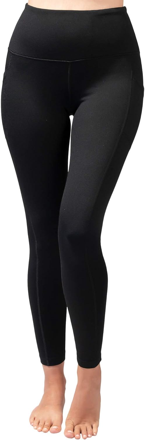90 Degree By Reflex High Waist Fleece Lined Leggings - Yoga Pants: Clothing