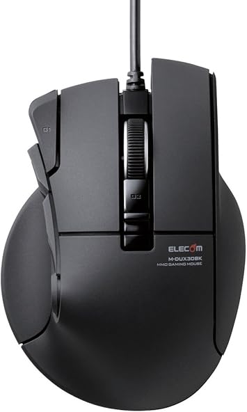 Amazon エレコム ゲーミングマウス Dux 有線 10ボタン 2400dpi ハードウェアマクロ対応 M Dux30bk エレコム 家電 カメラ