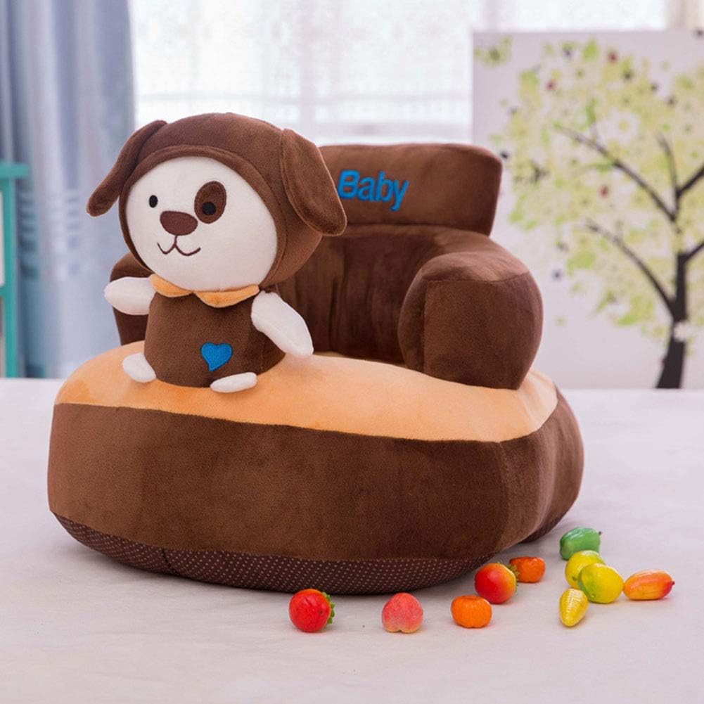 GeniusCells Baby Sofa Chair Stuffed Cartoon Animal DismountableToddler Sofa Protector Couch Bed Washable Infant Sitting Chairs for Supporting Seat Pillow Cushion Kid's Toys