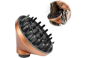 BVACUMHEAD Upgraded Diffuser Attachment for Dyson Airwrap, Converting for Dyson Airwrap Styler to Hair Dryer Diffuser Attachment, for Airwrap Attachment Nozzle, 973365-01 (Gold)