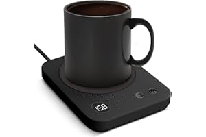 AZYH Coffee Mug Warmer, 3-Temp Settings Coffee Mug Warmer with Automatic Shut Off, Candle Warmer for Desk with Anti-Scalding Silicone, Suits for Candle, Cocoa, Tea, Gifts for Women, Men