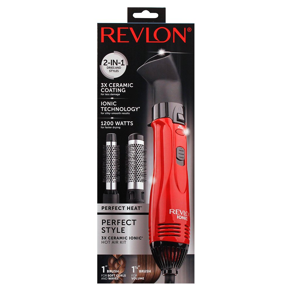Revlon Ionic Hot Air Brushes Straightening Brush Hair Styler 1200 Watts