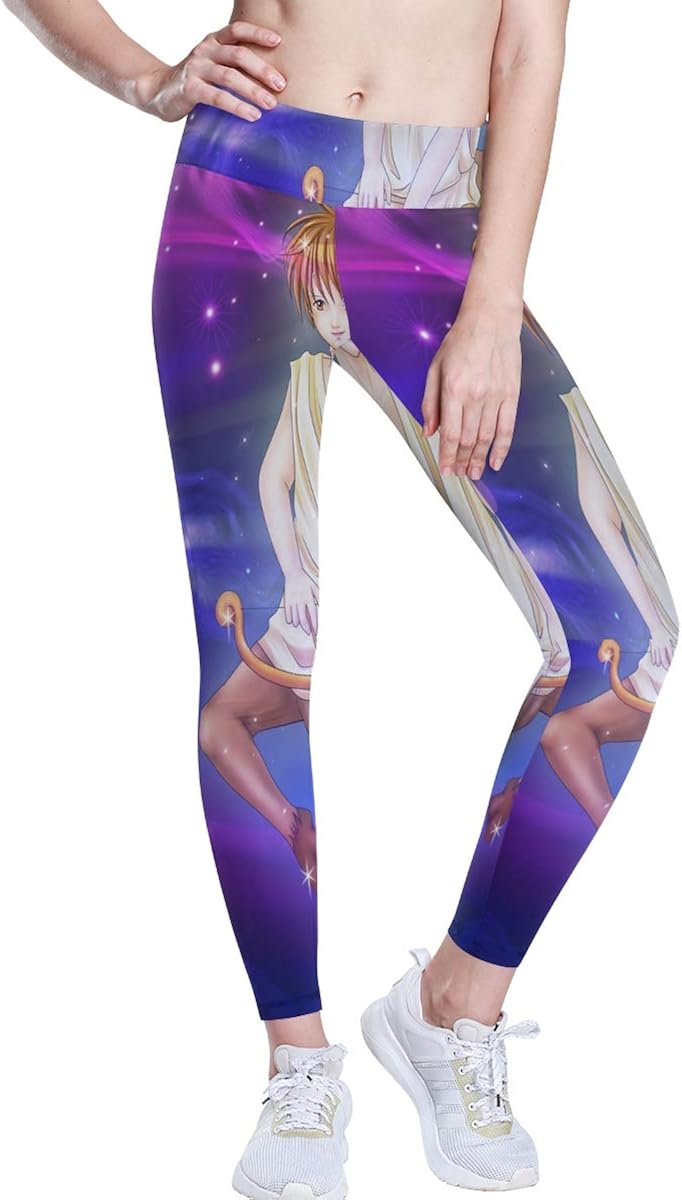 Women's Leggings, Manga Zodiac Yoga Pants, Yoga Long Trousers Yoga Tights Suitable for Gym Sports Running