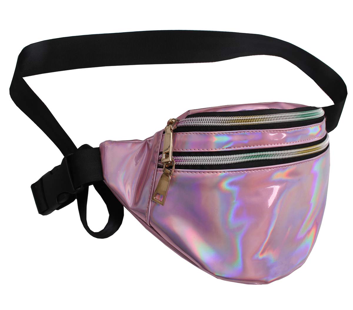 pink leather bum bag