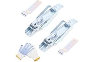 WAGX 2 Pcs Utility Trailer Lift Gate Latches, RV Trailer Gate Latch Handle Parts for RV Camper Caravan Replacement Accessories