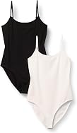 Amazon Essentials Women's Slim-Fit Cami Bodysuit, Pack of 2