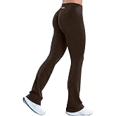 OQQ Women's High Waisted Flare Leggings Butt Lifting Yoga Pants | Tummy Control Bootcut Workout Pants, Stretch Athletic Gym Leggings for Running Pilates Everyday