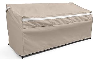 Covermates Outdoor Patio Sofa Cover - Premium Polyester, Weather Resistant, Drawcord Hem, Seating and Chair Covers, 82W x 40D x 40H, Clay