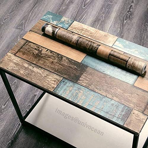 Univocean Multi Color Rustic Wood Pattern Peel and Stick Home Wallpaper, PVC Self Adhesive Wall Decor for Living Room, Hall, Restaurant (1000 x 45 cm, Multicolour) Univocean Multi Color Rustic Wood Pattern Peel and Stick Home Wallpaper, PVC Self Adhesive Wall Decor for Living Room, Hall, Restaurant (1000 x 45 cm, Multicolour)