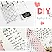 178 Pcs Transparent Clear Silicone Stamps Alphabet, Numbers Symbol Stamp Set with Square Shape Acrylic Block Pad for DIY Craft