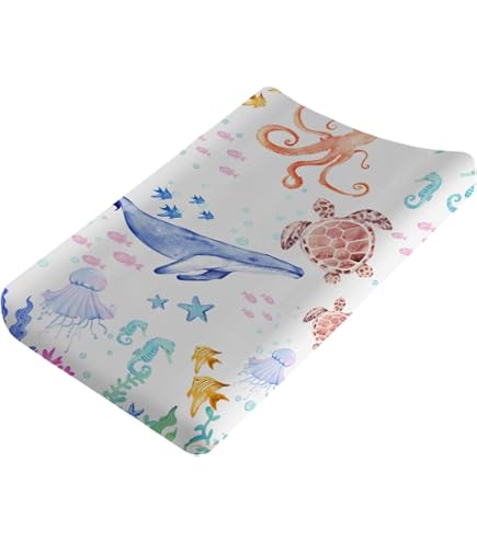 ma様 Amazon.com: Nautical Animals Life Changing Pad Covers Sea Turtle