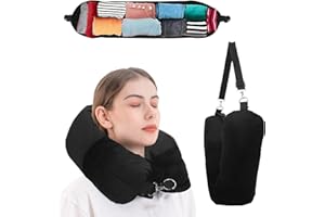 Stuffable Travel Pillow, Ostrich Neck Pillow for Travel, Packable Pillow with Up to 3 Days Clothes, Travel Neck Pillow by Air