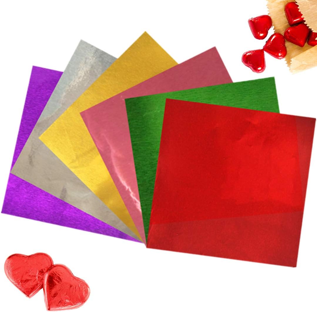 600pcs Chocolate Wrappers Candy Wrappers Aluminium Foil candy Candy Packaging for