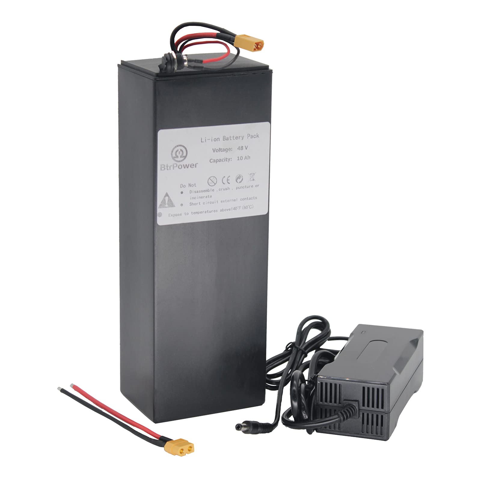 Buy 48v 10ah Ebikes Battery Electric Bike Lithium ion Battery with 3A Charger and 20A BMS for