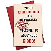 18th Happy Birthday Card for Boys & Girls, Funny & Hilarious Greeting Card for 18 Year Old Teen, Birthday Gift for Him & Her,Cool 18th Party Decorations