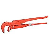 MAXPOWER 15 inch Swedish Pipe Wrench, 90 Degree